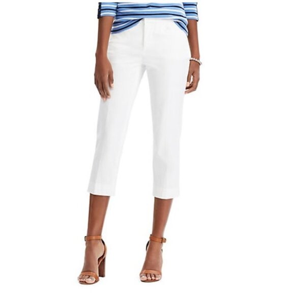 Chaps Petite Stretch Twill Capri Pants - Picture 1 of 7